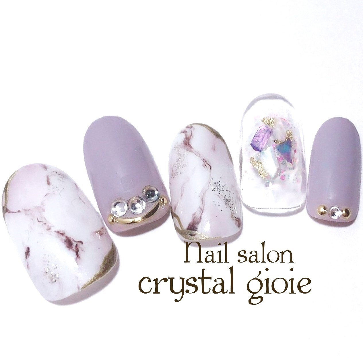 大理石ネイル Crystal Gioie